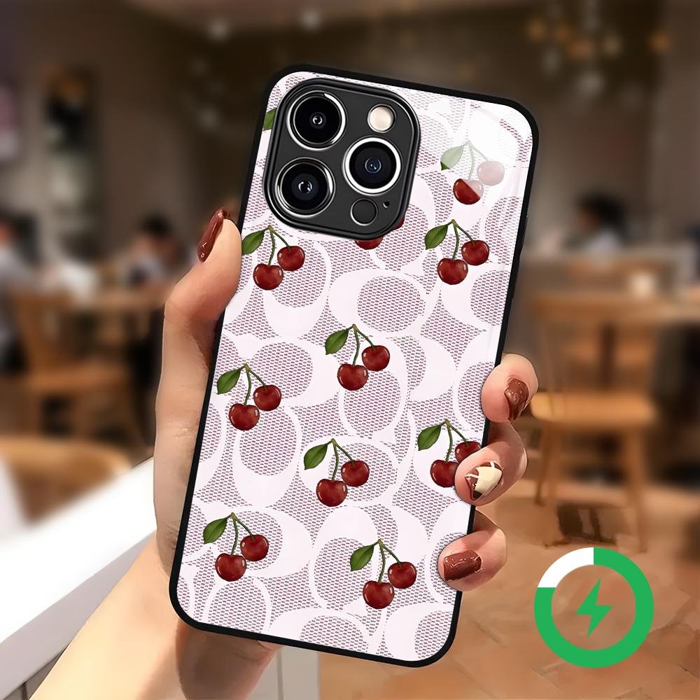 Cherry Luxury Pattern Phone Ca - đánh giá và giá Usb Charger