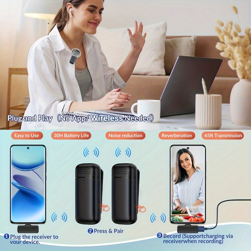 Wireless Lavalier Microphone w - đánh giá và giá Wireless Charger
